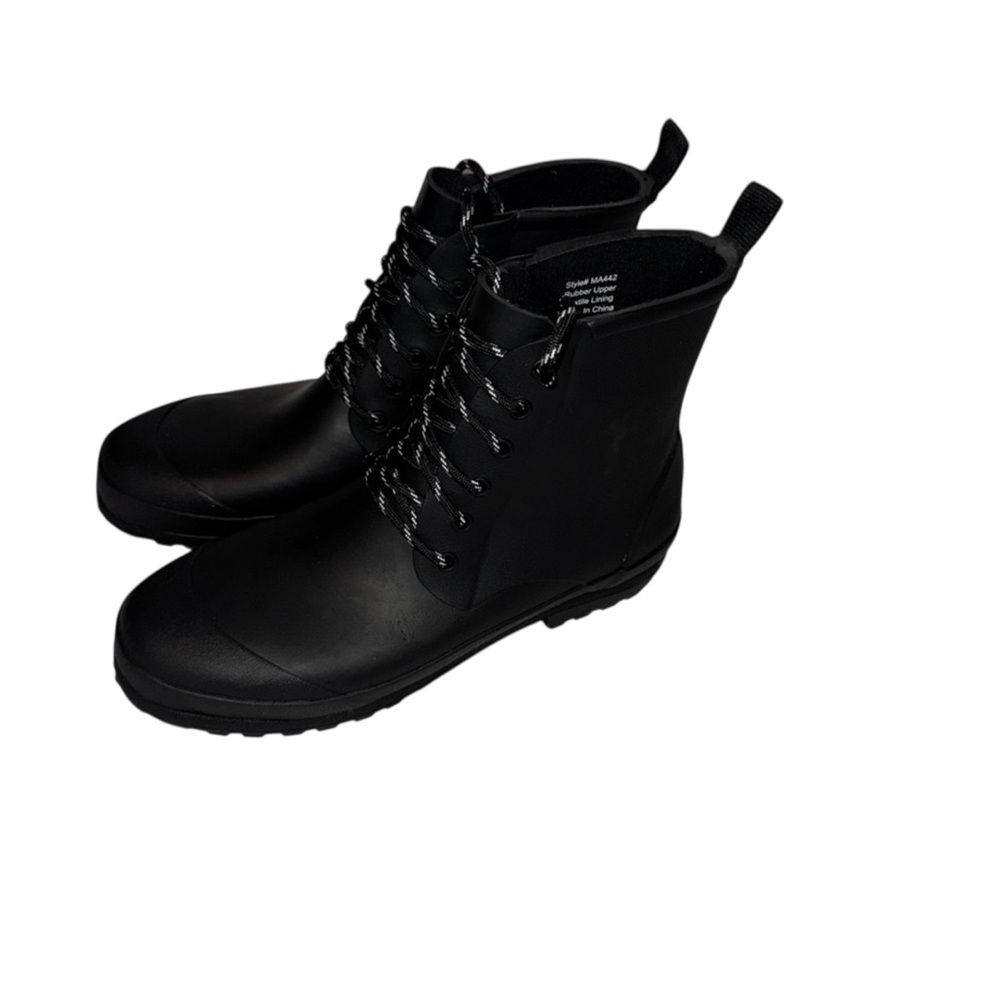 Madewell Women's Black Lace-Up Boots size 8